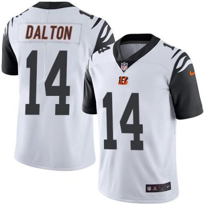 Jerseys Factory Cheap Nike Bengals #14 Andy Dalton White Men's S