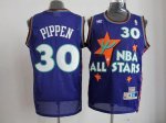 Jerseys Factory Cheap Bulls #30 Scottie Pippen Purple 1995 All S