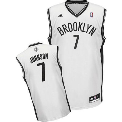 Jerseys Factory Cheap Nets #7 Joe Johnson White Home Revolution