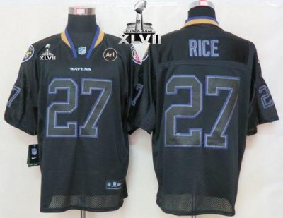 Jerseys Factory Cheap Nike Ravens #27 Ray Rice Lights Out Black