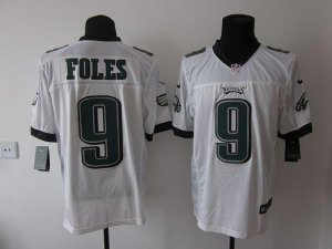 Jerseys Factory Cheap Nike Eagles #9 Nick Foles White Men's Embr