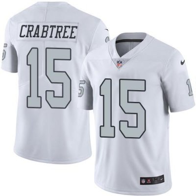 Jerseys Factory Cheap Nike Raiders #15 Michael Crabtree White Me