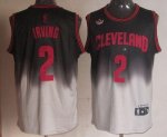 Jerseys Factory Cheap Cavaliers #2 Kyrie Irving Black/Grey Fadea