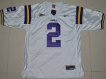 Jerseys Factory Cheap LSU Tigers #2 Rueben Randle White Embroide