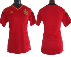 Jerseys Factory Cheap Spain Blank Red Home Women Soccer Country