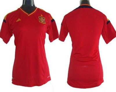 Jerseys Factory Cheap Spain Blank Red Home Women Soccer Country