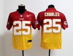 Jerseys Factory Cheap Nike Chiefs #25 Jamaal Charles Red/Gold Me