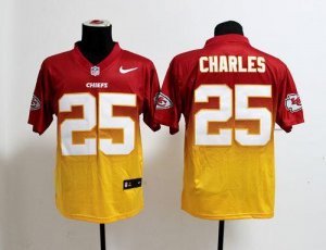 Jerseys Factory Cheap Nike Chiefs #25 Jamaal Charles Red/Gold Me