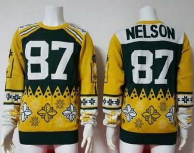 Jerseys Factory Cheap Nike Packers #87 Jordy Nelson Green/Yellow