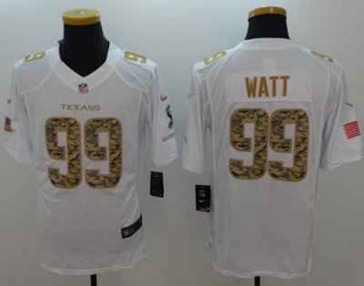 Jerseys Factory Cheap Nike Texans #99 J.J. Watt White Men's Stit