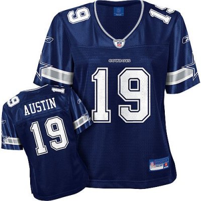 Jerseys Factory Cheap Cowboys #19 Miles Austin Blue Women's Team