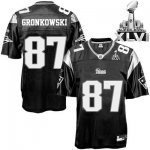 Jerseys Factory Cheap Patriots #87 Rob Gronkowski Black Shadow S