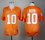 Jerseys Factory Cheap Tigers #10 Tajh Boyd Orange Pro Combat Emb