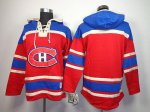 Jerseys Factory Cheap Canadiens Blank Red Sawyer Hooded Sweatshi