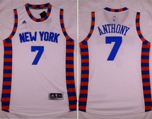 Jerseys Factory Cheap Knicks #7 Carmelo Anthony White Hardwood C