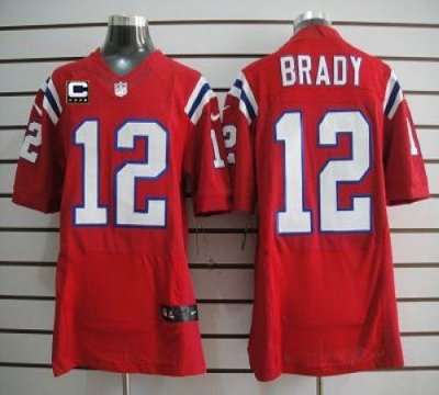Jerseys Factory Cheap Nike Patriots #12 Tom Brady Red Alternate