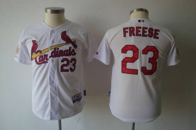 Jerseys Factory Cheap Cardinals #23 David Freese White 2011 Worl