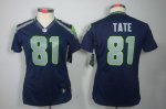 Jerseys Factory Cheap Nike Seahawks #81 Golden Tate Steel Blue T