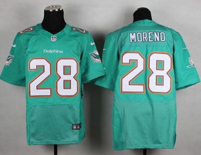 Jerseys Factory Cheap Nike Dolphins #28 Knowshon Moreno Aqua Gre