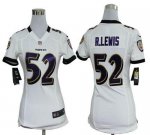 Jerseys Factory Cheap Nike Ravens #52 Ray Lewis White Women's Em