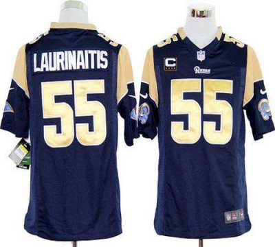 Jerseys Factory Cheap Nike Rams #55 James Laurinaitis Navy Blue