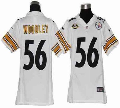 Jerseys Factory Cheap Nike Steelers #56 LaMarr Woodley White Wit