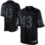 Jerseys Factory Cheap Nike Steelers #43 Troy Polamalu Black Men'