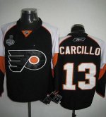Jerseys Factory Cheap Flyers #13 Daniel Carcillo Embroidered Bla