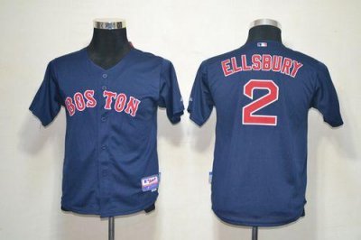Jerseys Factory Cheap Red Sox #2 Jacoby Ellsbury Dark Blue Cool