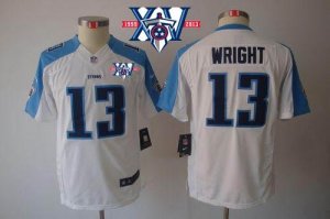 Jerseys Factory Cheap Nike Titans #13 Kendall Wright White With