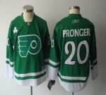 Jerseys Factory Cheap Flyers #20 Chris Pronger Green St. Patty's