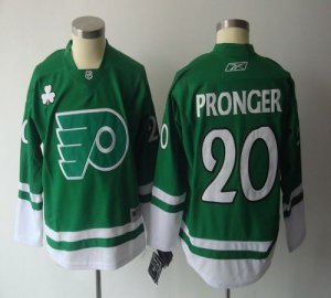 Jerseys Factory Cheap Flyers #20 Chris Pronger Green St. Patty's