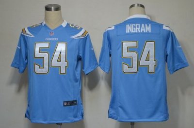 Jerseys Factory Cheap Nike Chargers #54 Melvin Ingram Electric B