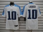 Jerseys Factory Cheap Nike Titans #10 Jake Locker White Men's Em