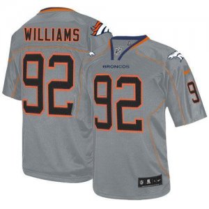 Jerseys Factory Cheap Nike Broncos #92 Sylvester Williams Lights