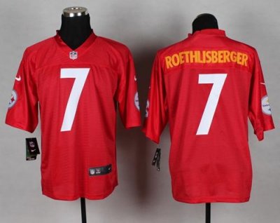 Jerseys Factory Cheap Nike Steelers #7 Ben Roethlisberger Red Me