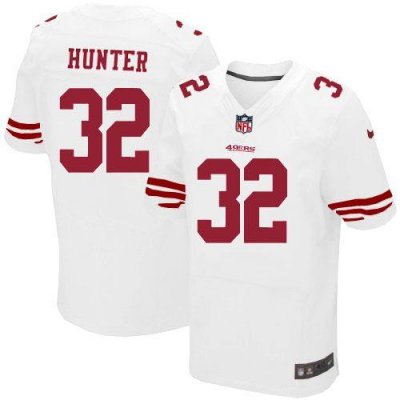Jerseys Factory Cheap Nike 49ers #32 Kendall Hunter White Men's