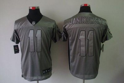Jerseys Factory Cheap Nike Raiders #11 Sebastian Janikowski Grey