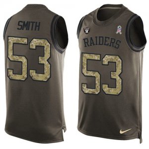Jerseys Factory Cheap Nike Raiders #53 Malcolm Smith Green Men's