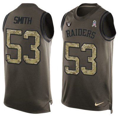 Jerseys Factory Cheap Nike Raiders #53 Malcolm Smith Green Men's