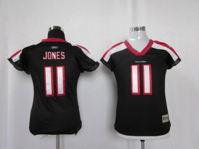 Jerseys Factory Cheap Falcons #11 Julio Jones Black Women's Fiel