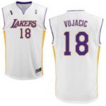 Jerseys Factory Cheap Lakers #18 Sasha Vujacic Embroidered White
