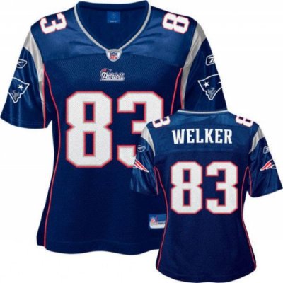 Jerseys Factory Cheap Patriots #83 Wes Welker Blue Women's Team