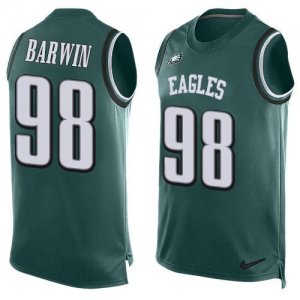 Jerseys Factory Cheap Nike Eagles #98 Connor Barwin Midnight Gre