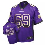 Jerseys Factory Cheap Nike Vikings #69 Jared Allen Purple Team C