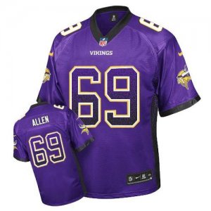 Jerseys Factory Cheap Nike Vikings #69 Jared Allen Purple Team C