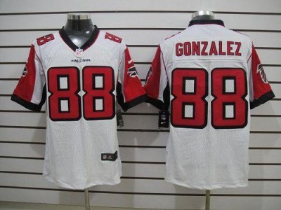Jerseys Factory Cheap Nike Falcons #88 Tony Gonzalez White Men's