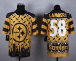 Jerseys Factory Cheap Nike Steelers #58 Jack Lambert Gold Men's