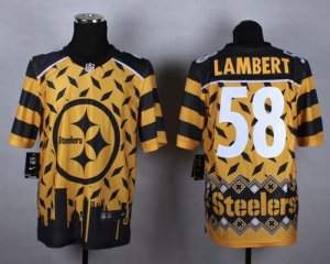 Jerseys Factory Cheap Nike Steelers #58 Jack Lambert Gold Men's