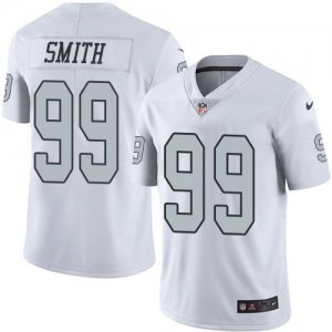 Jerseys Factory Cheap Nike Raiders #99 Aldon Smith White Men's S
